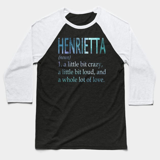 Henrietta Baseball T-Shirt by Guitar Hero-Typography 